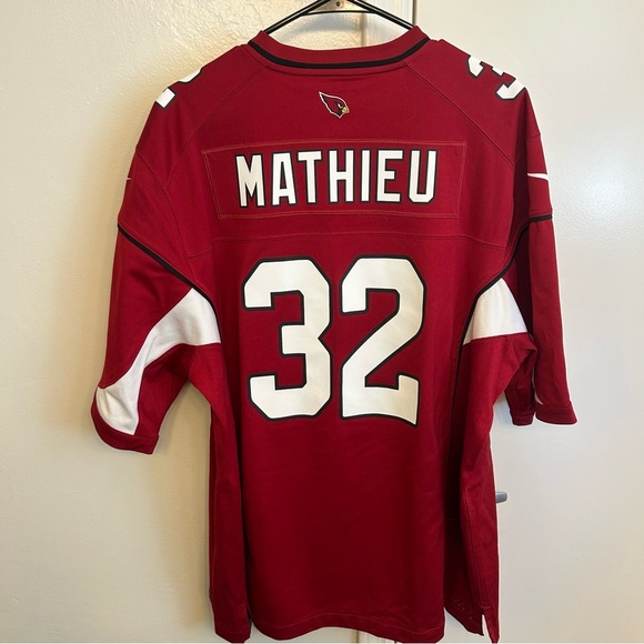 NFL Arizona Cardinals Tyrann Mathieu #32 On-Field Jersey Men’s XL Red White - Picture 6 of 10